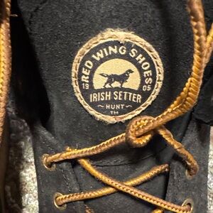 Red Wing Shoes Irish Setter Black Suede Lace-Up Hike Boots